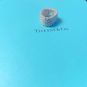 Tiffany sterling silver mesh ring